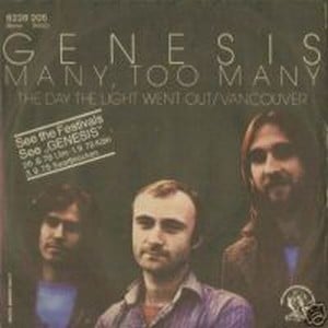 Genesis Many Too Many album cover
