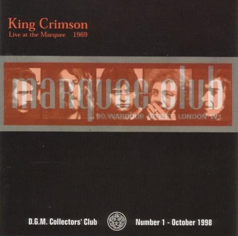 King Crimson - Live at The Marquee 1969  CD (album) cover