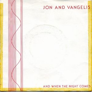 Jon & Vangelis - And When The Night Comes CD (album) cover