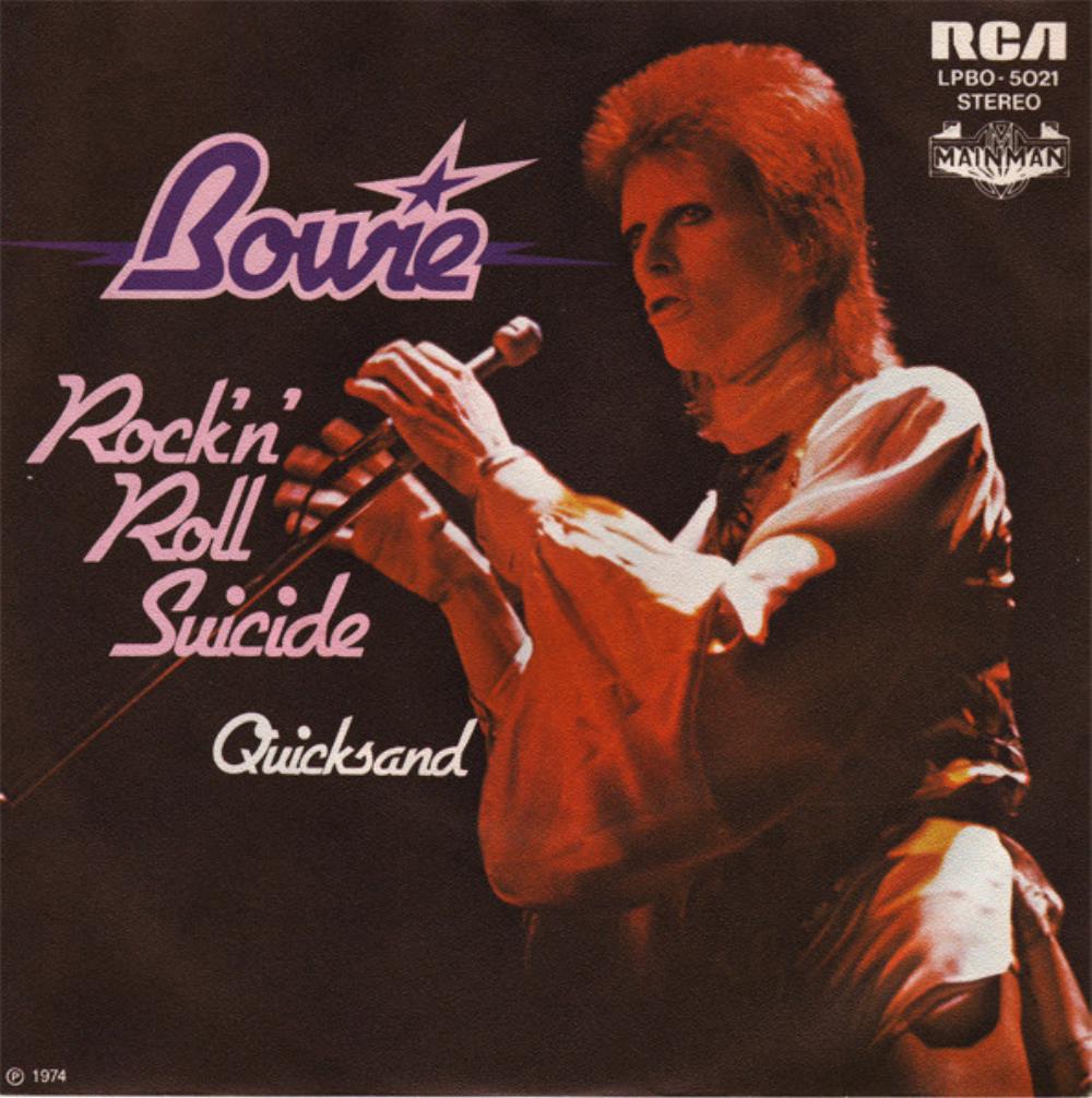 David Bowie Rock 'n' Roll Suicide album cover