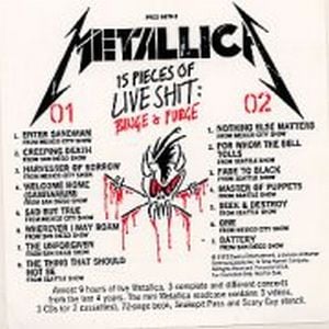 Metallica 15 Pieces Of Live Shit promo album cover