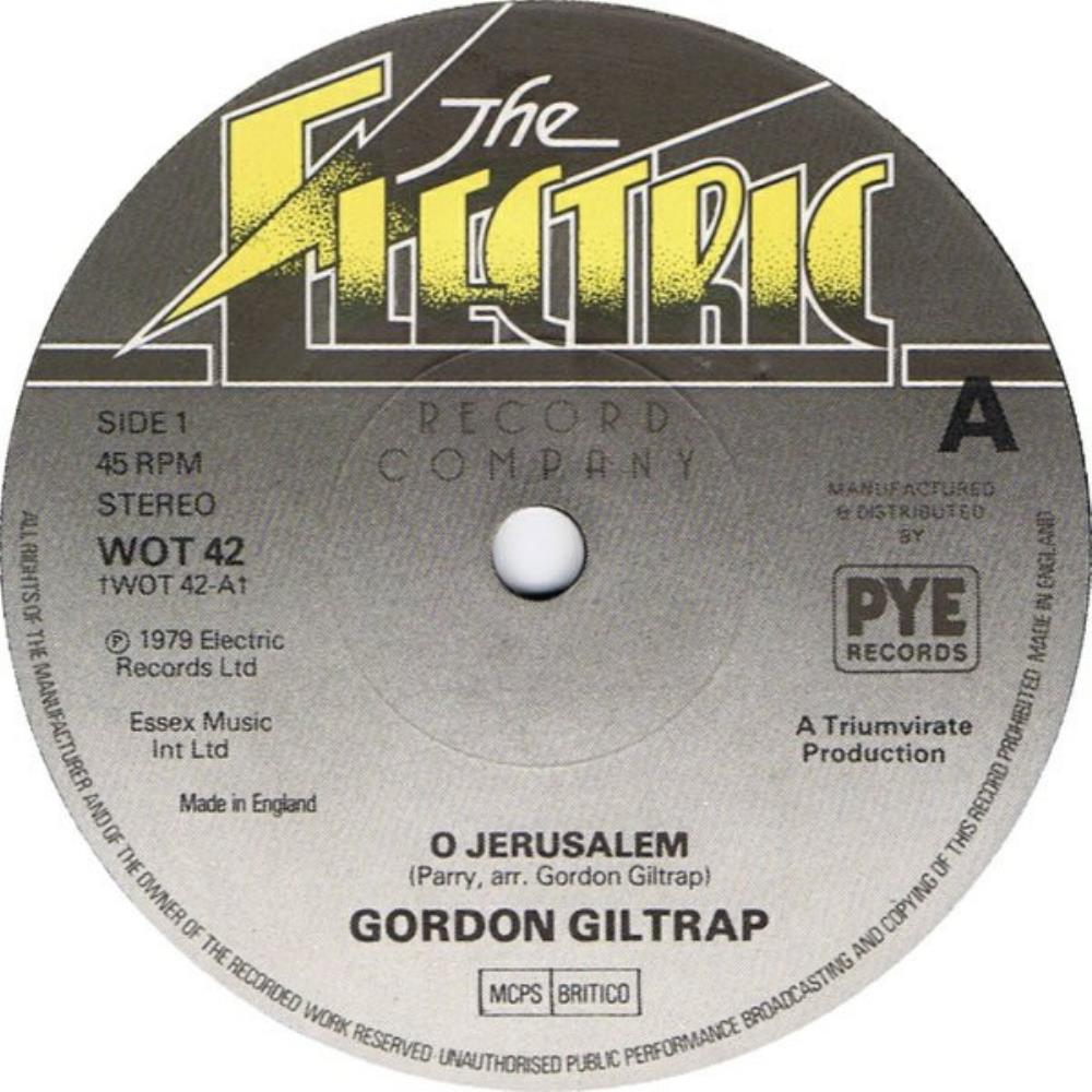 Gordon Giltrap - O Jerusalem CD (album) cover