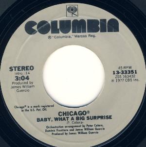 Chicago - Baby, What A Big Surprise / If You Leave Me Now CD (album) cover