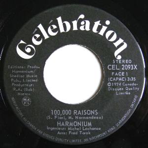Harmonium - 100.000 raisons CD (album) cover