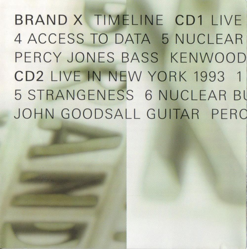 Brand X - Timeline CD (album) cover