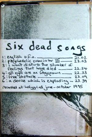 Ashtray Navigations - Six Dead Songs CD (album) cover