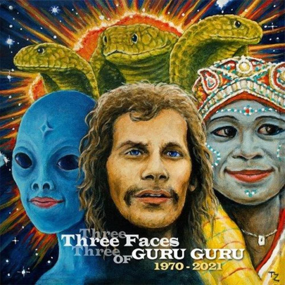 Guru Guru - The Three Faces of Guru Guru 1970-2021 CD (album) cover