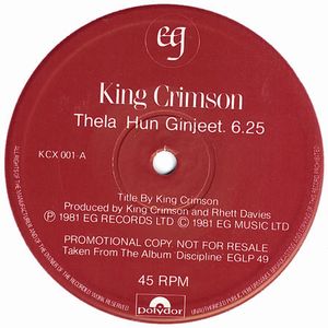 King Crimson Discipline 12'' Sampler album cover