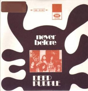 Deep Purple Never Before / When a Blind Man Cries album cover