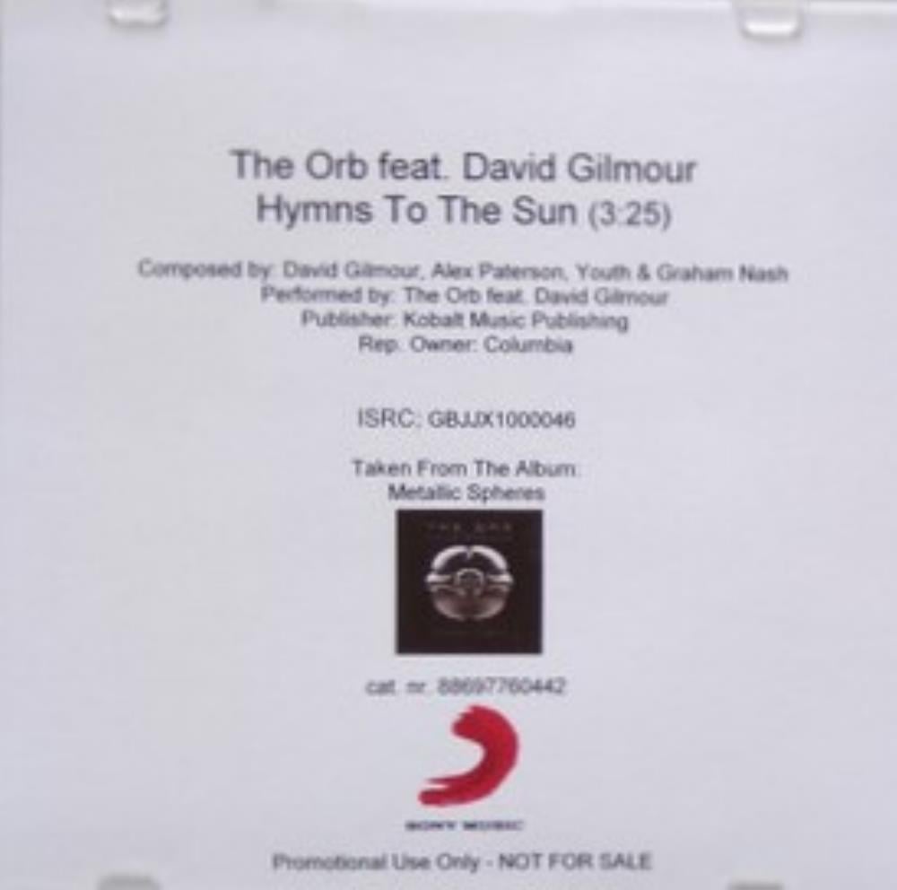 David Gilmour The Orb & David Gilmour: Hymns to the Sun album cover