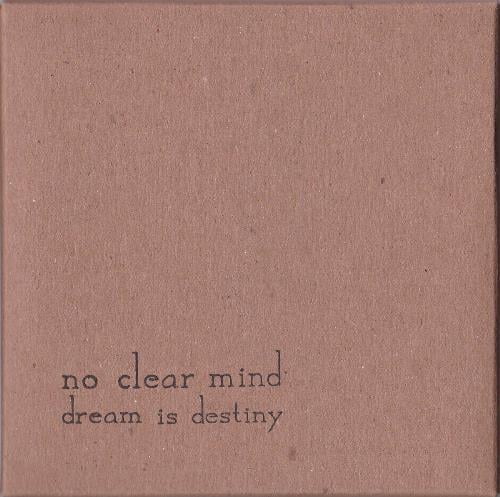 No Clear Mind Dream Is Destiny album cover