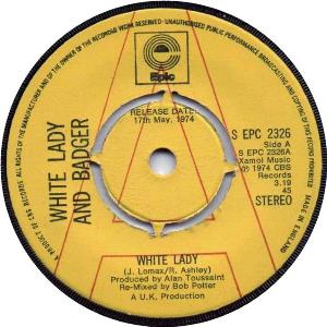Badger White Lady album cover