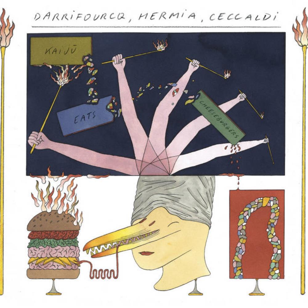 Darrifourcq Hermia Ceccaldi - Kaiju Eats Cheeseburgers CD (album) cover