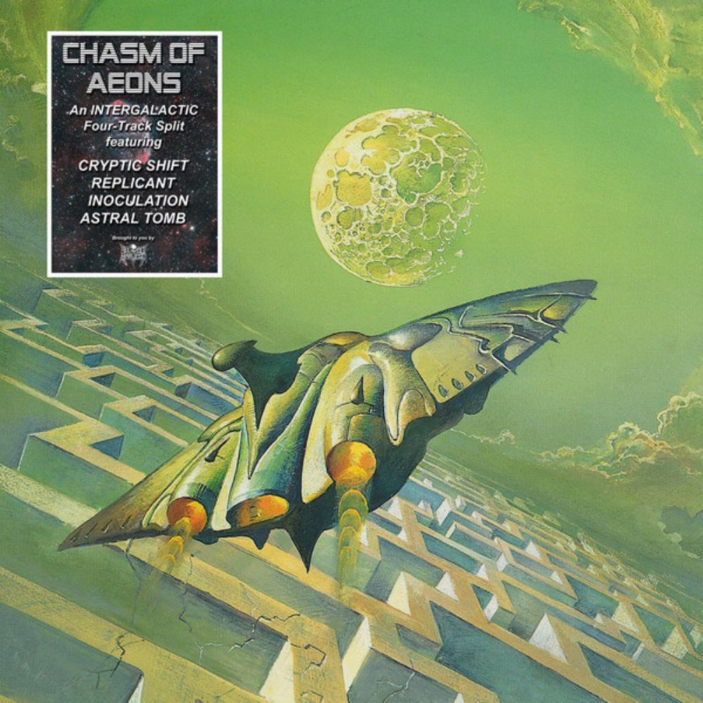 Cryptic Shift - Chasm of Aeons (4-way split album) CD (album) cover