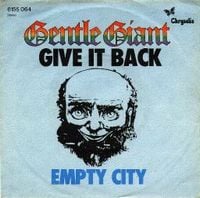 Gentle Giant - Give It Back CD (album) cover