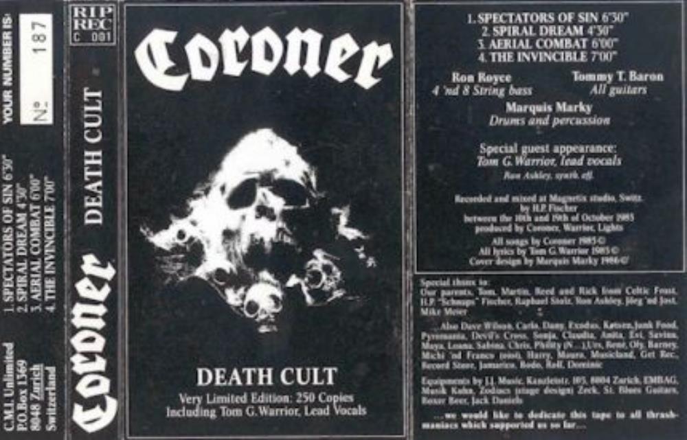 Coroner Death Cult album cover