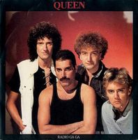 Queen Radio Ga Ga / I Go Crazy album cover