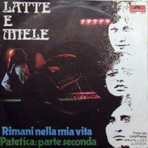 Latte E Miele - Rimani Nella Mia Vita CD (album) cover