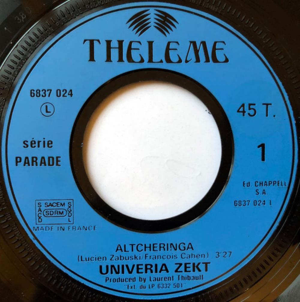 Univeria Zekt - Altcheringa / Undia CD (album) cover