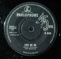 The Beatles Love Me Do album cover