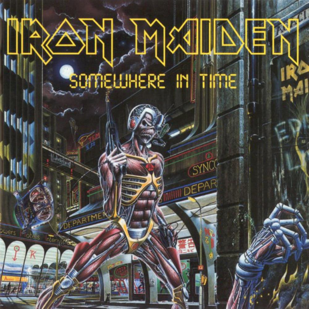 Iron Maiden Somewhere in Time album cover