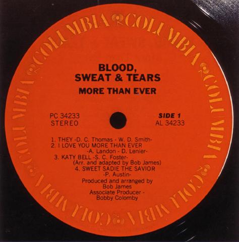 Blood Sweat & Tears - More Than Ever CD (album) cover