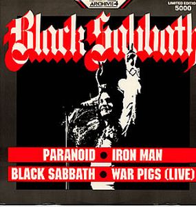 Black Sabbath Paranoid album cover