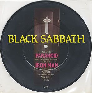 Black Sabbath Paranoid album cover