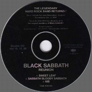 Black Sabbath Reunion album cover