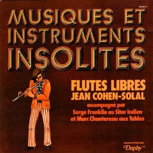 Jean Cohen-Solal - Musiques et Instruments Insolites: Flute Libres  CD (album) cover
