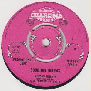 Jackson Heights - Doubting Thomas CD (album) cover