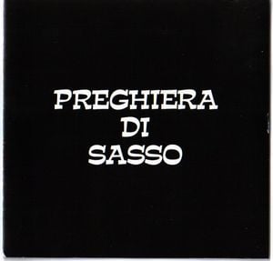 Preghiera di Sasso - Preghiera di Sasso CD (album) cover