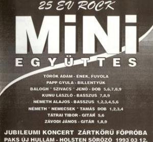 Mini (Trk dm & Mini) - Jubileumi koncert - 25 v Rock CD (album) cover