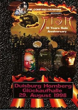 Fish - Duisburg - 10 Year Solo Artist CD (album) cover