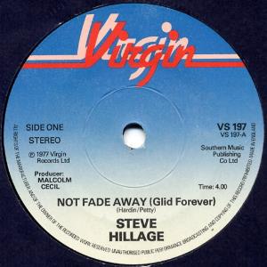 Steve Hillage - Not Fade Away (Glid Forever) CD (album) cover