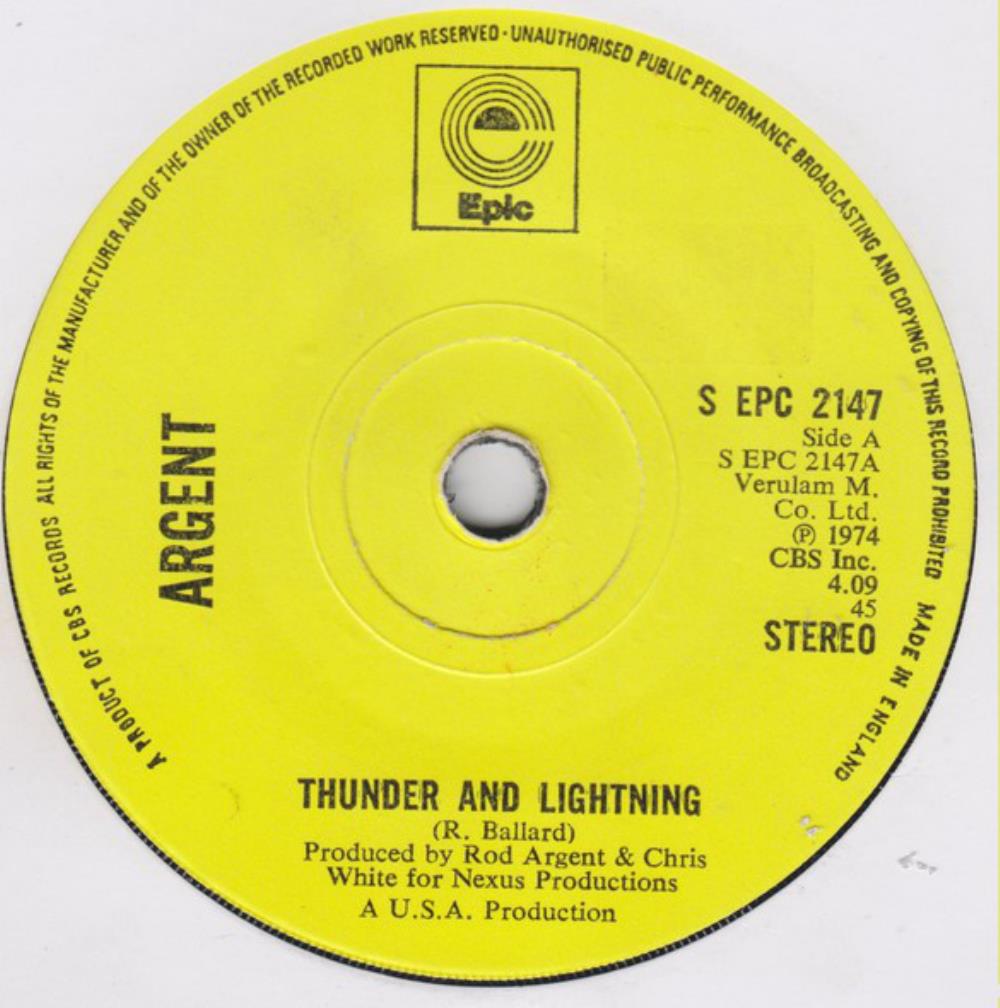 Argent Thunder and Lightning album cover