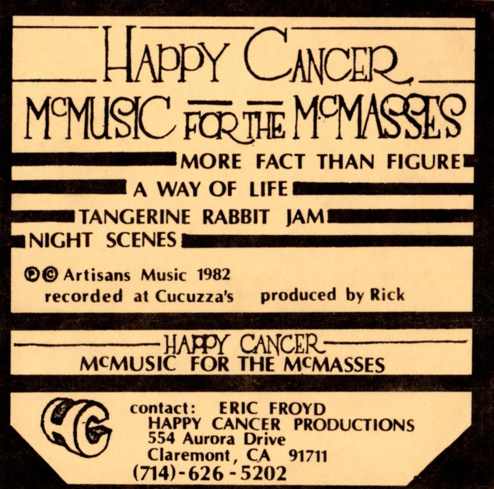 Djam Karet - Happy Cancer: McMusic For The McMasses CD (album) cover