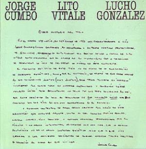 Lito Vitale Jorge Cumbo - Lito Vitale - Lucho Gonzalez album cover
