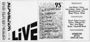Supuration - Live 95 CD (album) cover