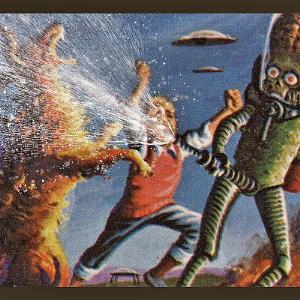 Oulu Space Jam Collective Geyser Squirting Alien On Enceladus album cover