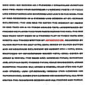 Ad'Absurdum - Many Stories One Take And Hail CD (album) cover