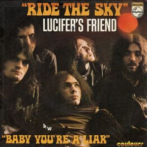 Lucifer's Friend Ride the Sky / Baby You're a Liar album cover