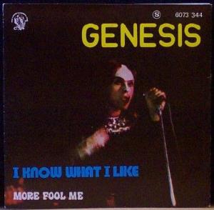 Genesis I Know What I Like / More Fool Me album cover