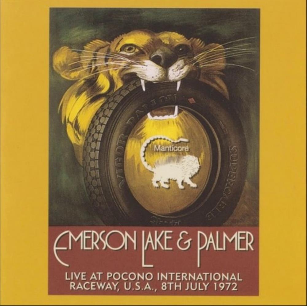 Emerson Lake & Palmer Live at Pocono International Raceway, USA, 1972 album cover