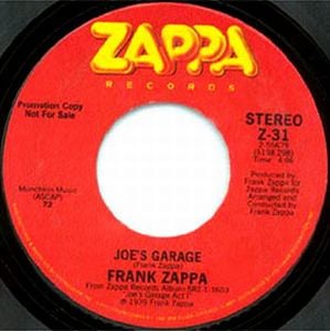 Frank Zappa Joe's Garage album cover