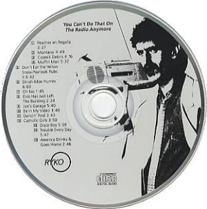 Frank Zappa - You Can't Do That On the Radio Anymore CD (album) cover