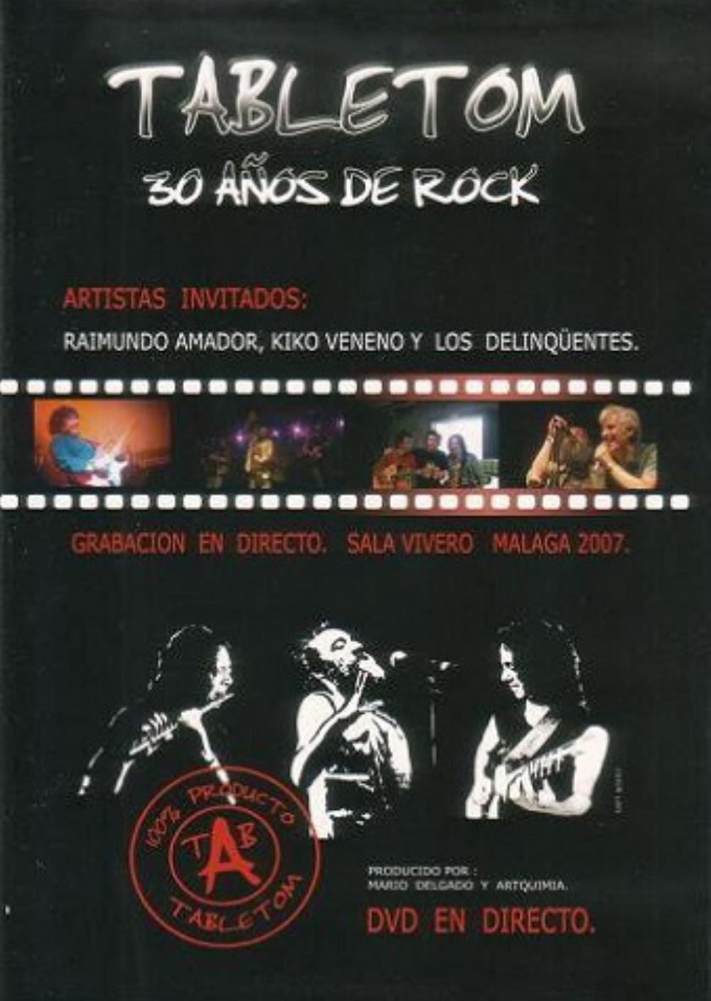 Tabletom - 30 Aos De Rock CD (album) cover