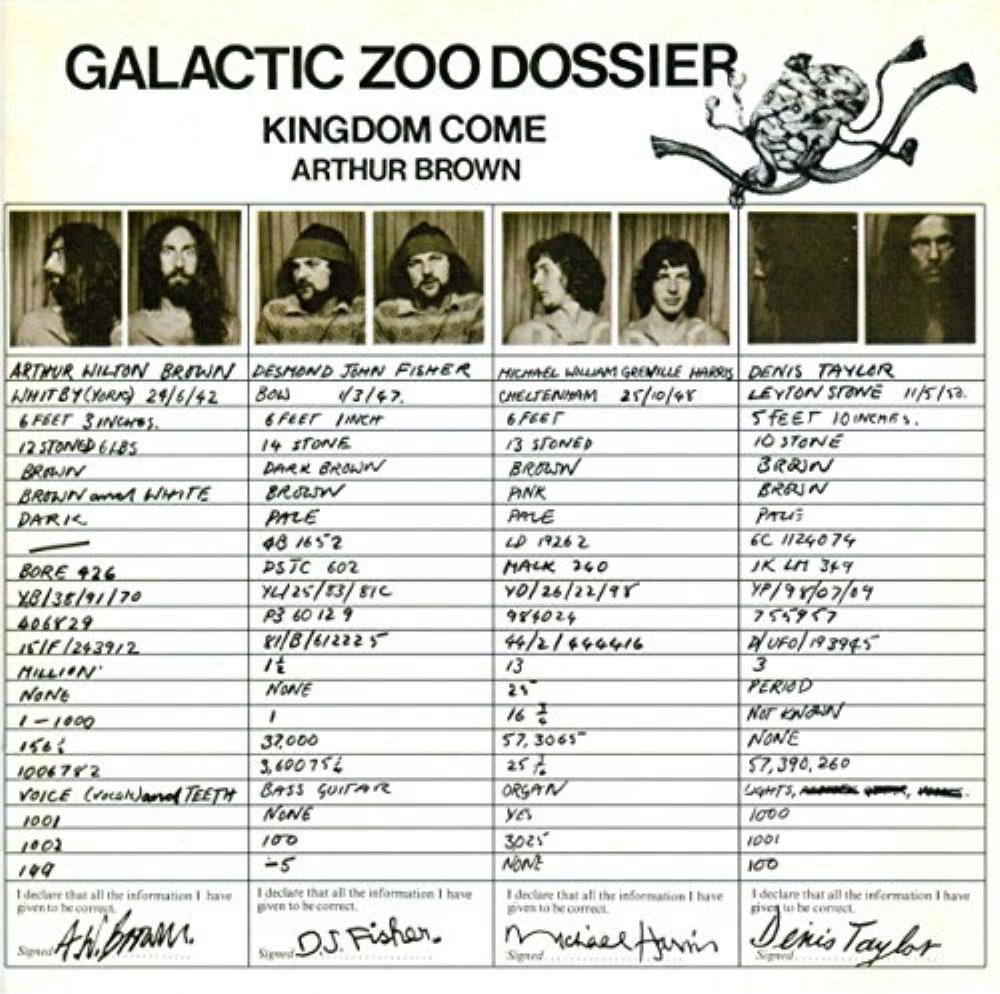 Arthur Brown's Kingdom Come - Galactic Zoo Dossier CD (album) cover