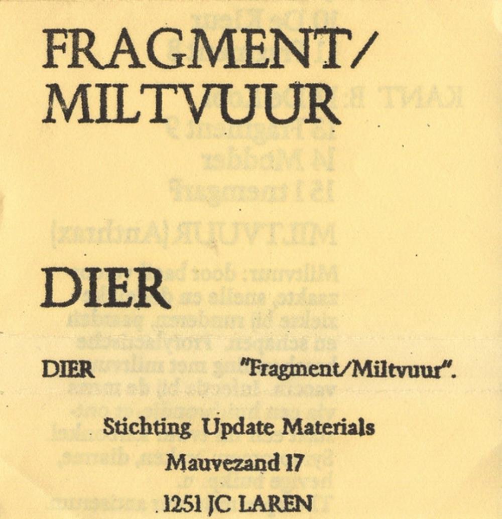 Dier Fragment / Miltvuur album cover