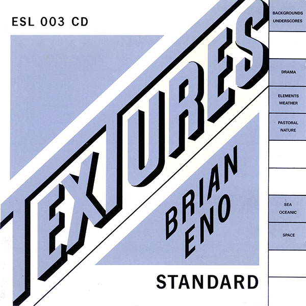 Brian Eno - Textures CD (album) cover